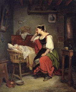 El niño enfermo de Jean Augustin Franquelin